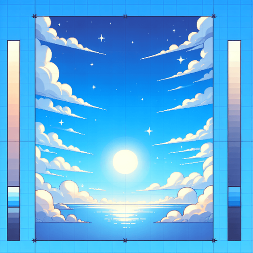 Daytime sky.
Single Game Texture.  In-Game asset.  2d.  Blank background.  High contrast.  No shadows