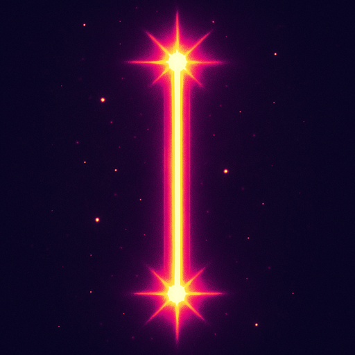 a bright laser vertical
 line retro style. In-Game asset. 2d. High contrast. No shadows.
In-Game asset.  2d.  High contrast.  No shadows