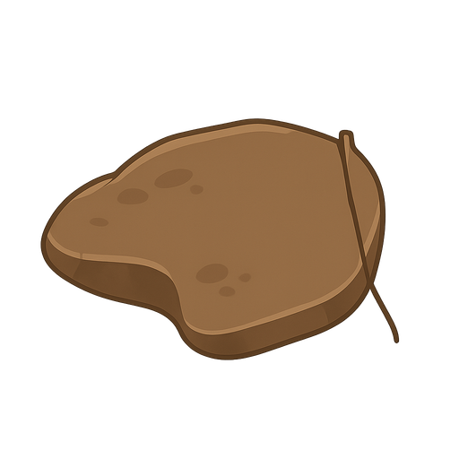 Rock. No background. Transparent background. Blank background. No shadows. 2d. In-Game asset. flat