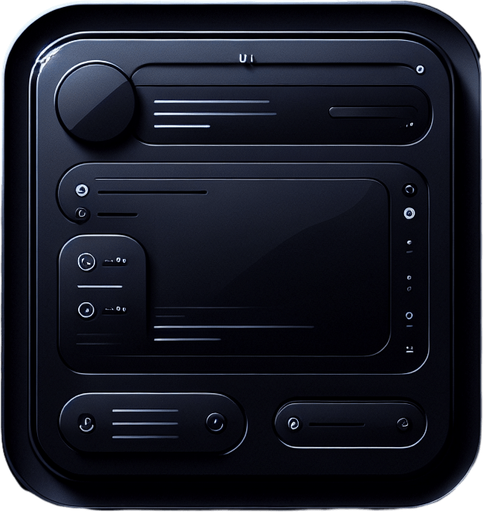 an empty black popup UI.
UI