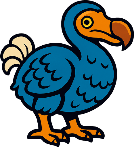 Dodo.
In-Game asset.  2d.  High contrast.  No shadows