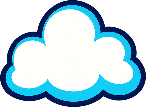 Cloud.
In-Game asset.  2d.  High contrast.  No shadows
