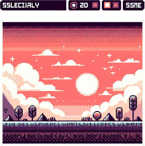 8-bit pixelated minimal stylized background for a simple hypercasual game.
Single Game Texture. In-Game asset. 2d. Blank background. High contrast. No shadows.