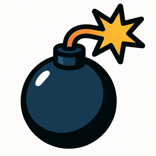 bomb.
In-Game asset.  2d.  High contrast.  No shadows