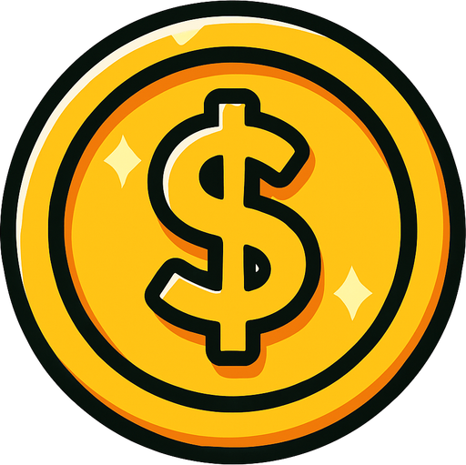 Coin.
In-Game asset.  2d.  High contrast.  No shadows