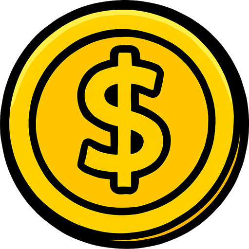 coin.
In-Game asset.  2d.  High contrast.  No shadows