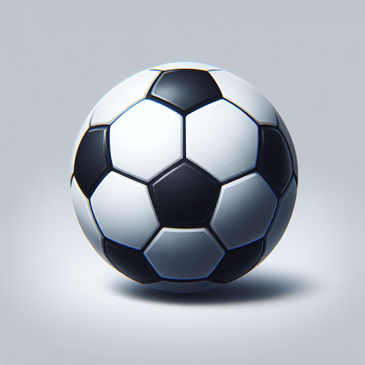 futbol topu.
Single Game Texture. In-Game asset. 2d. Blank background. High contrast. No shadows.