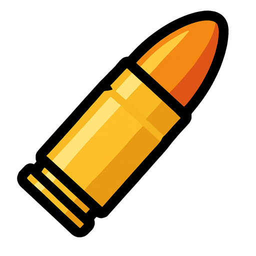 silah mermisi.
In-Game asset.  2d.  High contrast.  No shadows