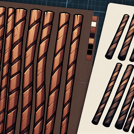 cartoo brown straw lines.
Single Game Texture.  In-Game asset.  2d.  Blank background.  High contrast.  No shadows