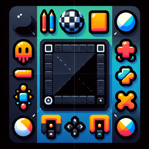 black background Single Game Texture. In-Game asset. 2d. Blank background. High contrast. No shadows.