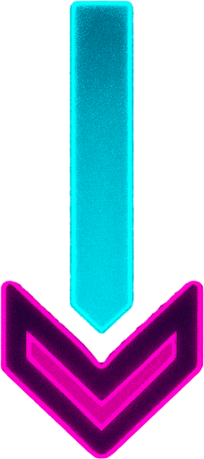 Cyberpunk style hold note for music rhythm game.
In-Game asset.  2d.  High contrast.  No shadows