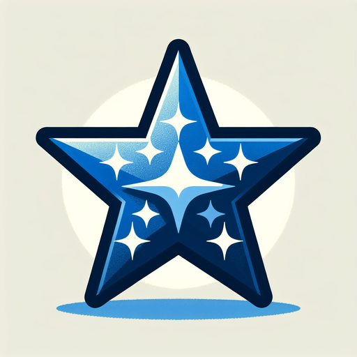 Star illustration shinny.
Single Game Texture.  Blank background.  High contrast.  No shadows