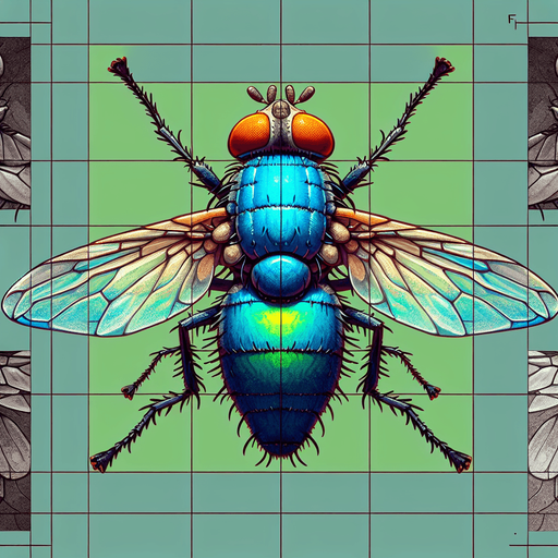 fly.
Single Game Texture.  In-Game asset.  2d.  Blank background.  High contrast.  No shadows
