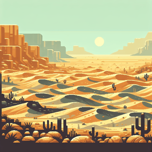 ground , desert color.
Single Game Texture. In-Game asset. 2d. Blank background. High contrast. No shadows.
