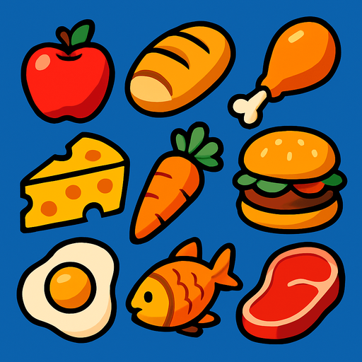 Alimento.
In-Game asset.  2d.  High contrast.  No shadows