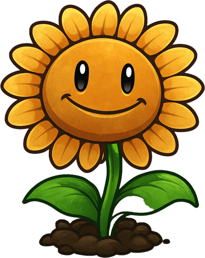 Girasol de juego plantas vs zombies.
In-Game asset