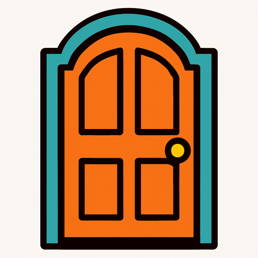 DoorShepe.
In-Game asset.  2d.  High contrast.  No shadows