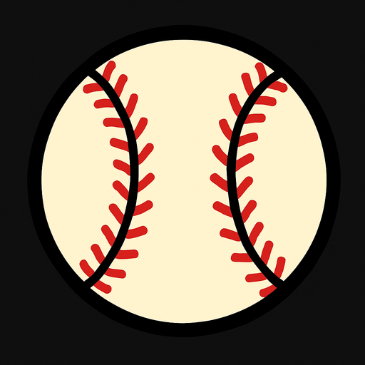 Beyzbol topu.
In-Game asset.  2d.  High contrast.  No shadows