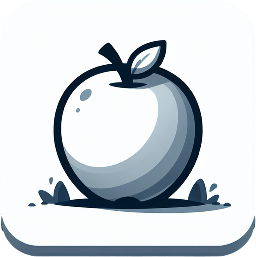 apple.
Single Game Texture. In-Game asset. 2d. Blank background. High contrast. No shadows.
