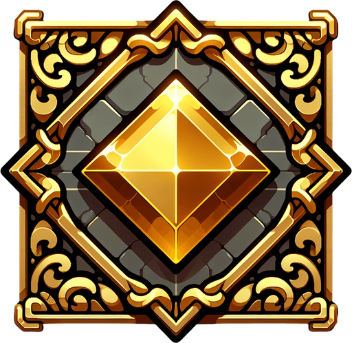 Single Gold.
Single Game Texture. In-Game asset. 2d. Blank background. High contrast. No shadows.