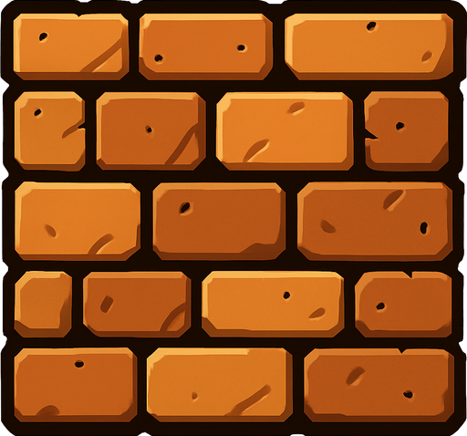 Wall.
In-Game asset.  2d.  High contrast.  No shadows
