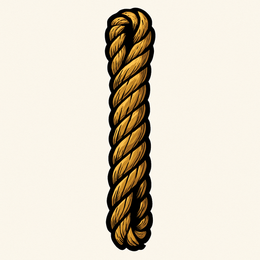 upright long rope.
In-Game asset.  2d.  High contrast.  No shadows