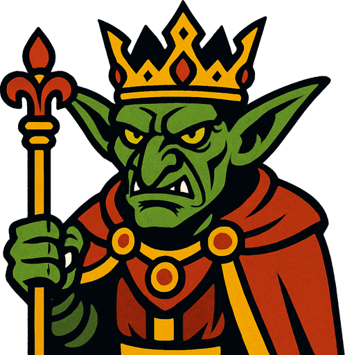 goblin emperor.
In-Game asset.  2d.  High contrast.  No shadows