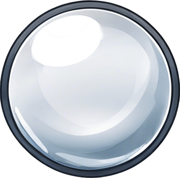 Bright white and gray bubble