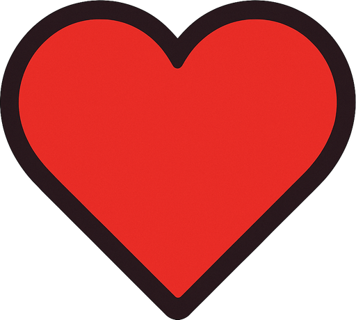 kalp.
In-Game asset.  2d.  High contrast.  No shadows