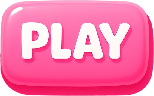 Make the button background pink, like marshmallows, bright as if sunlight is hitting it.
In-Game asset.  2d.  High contrast.  No shadows