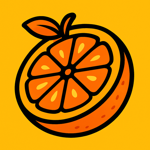orange.
In-Game asset.  2d.  High contrast.  No shadows