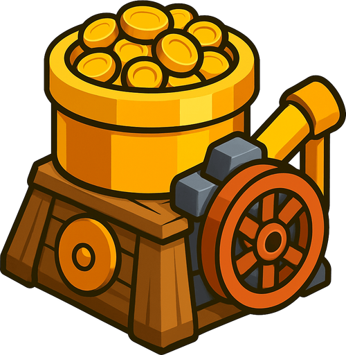 Gold mine of clash of clans.
In-Game asset.  2d.  High contrast.  No shadows