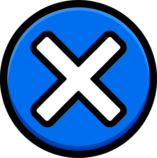 X Button.
In-Game asset.  2d.  High contrast.  No shadows