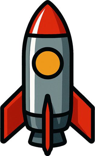 Un misile.
In-Game asset.  2d.  High contrast.  No shadows