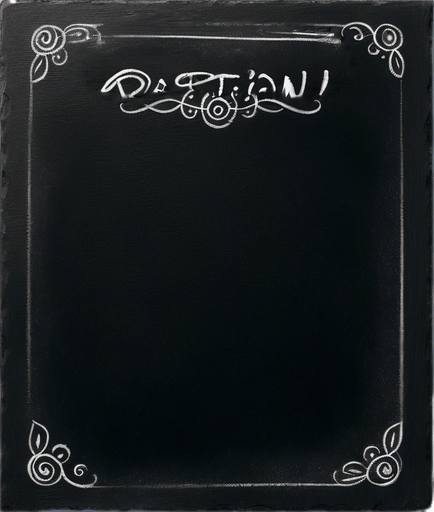 Word "POTION" in chalk