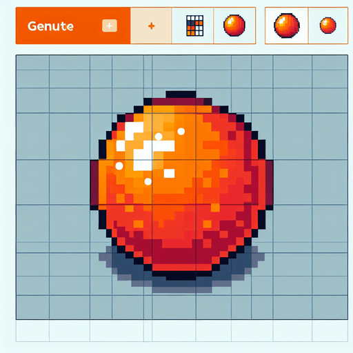 8-bit. Cartoon. Orange energy ball.
. In game asset. Single Game Texture. In-Game asset. 2d. Blank background. High contrast. No shadows.