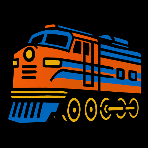 Train.
In-Game asset.  2d.  High contrast.  No shadows