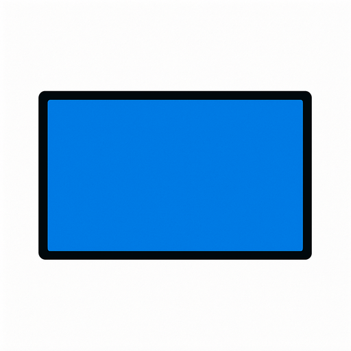 crea la imagen de un rectangulo azul simple.
In-Game asset.  2d.  High contrast.  No shadows