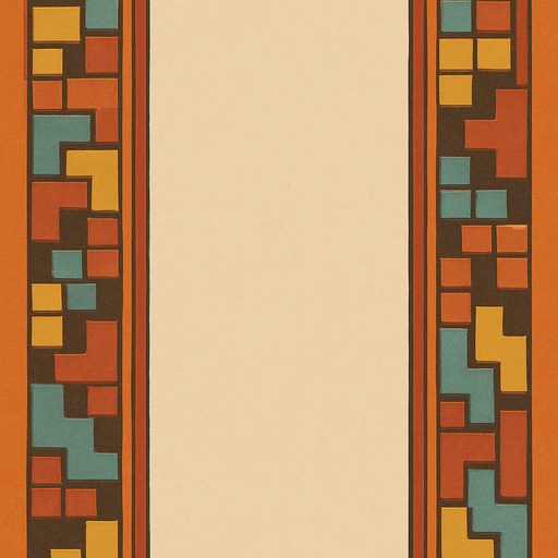 Can you please make it more retro and decorate something in the borders between the thick and thin line that ressembles tetris game?