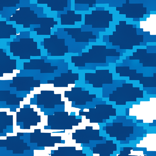 Make a 2d top-down flat image of pixelated water.
In-Game asset.  2d.  High contrast.  No shadows