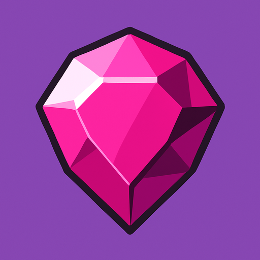 Gema.
In-Game asset.  2d.  High contrast.  No shadows