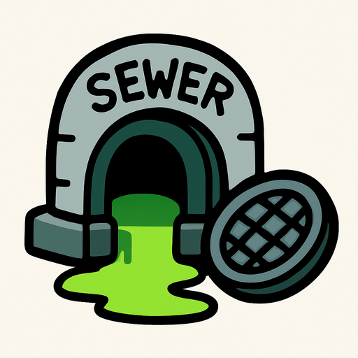 among us sewerEntrance.
In-Game asset.  2d.  High contrast.  No shadows