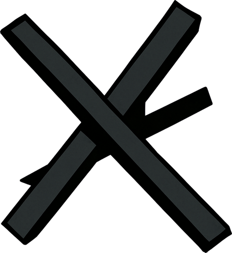 kuş bakışı açısından yeşil çimen üzerinde tanksavar çelik çapraz demir.
In-Game asset.  2d.  High contrast.  No shadows