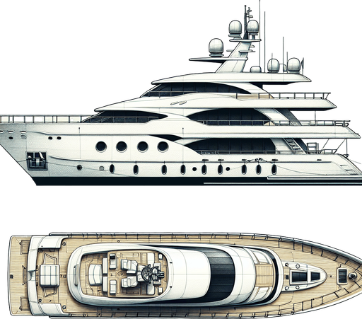 Yatch.
Single Game Texture.  In-Game asset.  2d.  Blank background.  No shadows