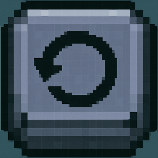 Can you change the icon on the middle of the button to show a rotation arrow?