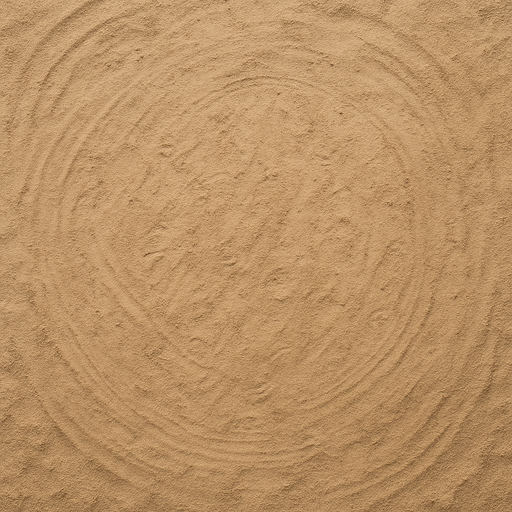 Photorealistic sand arena groun from top view