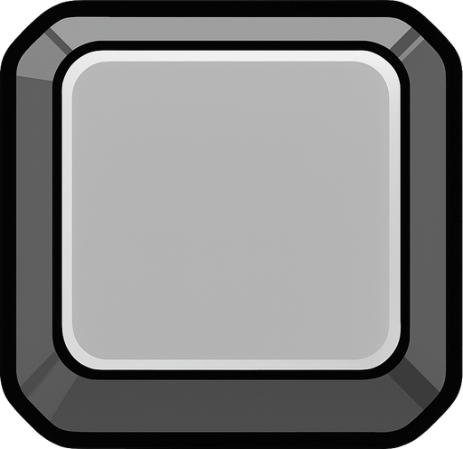 Tecla gris.
In-Game asset.  2d.  High contrast.  No shadows