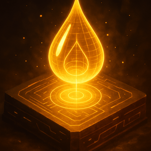 Magic hologram glowing light