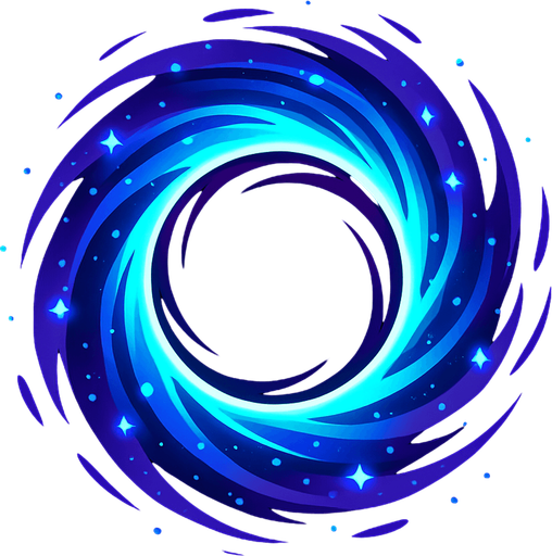 galactic portals looks like a black hole.
In-Game asset.  2d.  High contrast.  No shadows