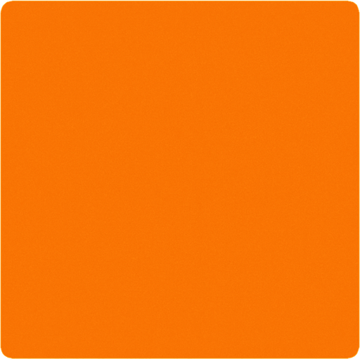 As un simple cuadrado naranja.
In-Game asset.  2d.  High contrast.  No shadows